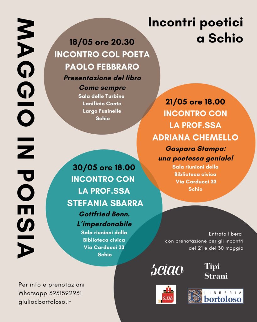 Locandina rassegna Maggio in poesia